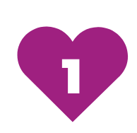 #1 heart Icon Bullet Point